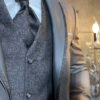 costume de mariage roma gris