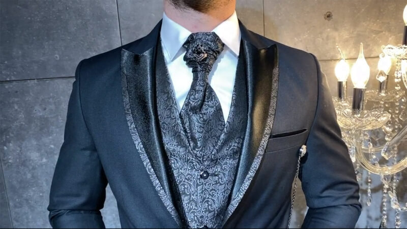 costume de mariage roma gris anthracite